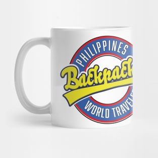 Philippines backpacker world traveler logo Mug